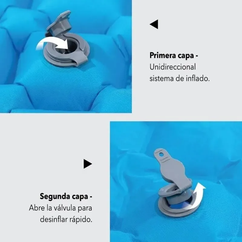 Aislante inflable ultralight 190 x 56 x 5 cm (r3.6) origami