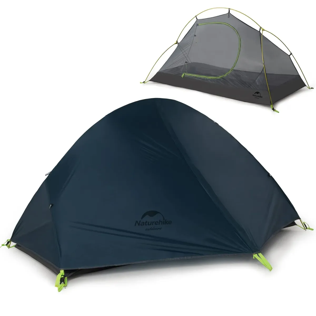 Carpa spider 1 persona carpa cicloturismo + mat naturehike