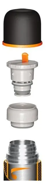 Termo kovea termo acero inoxidable black stone 0.750l negro