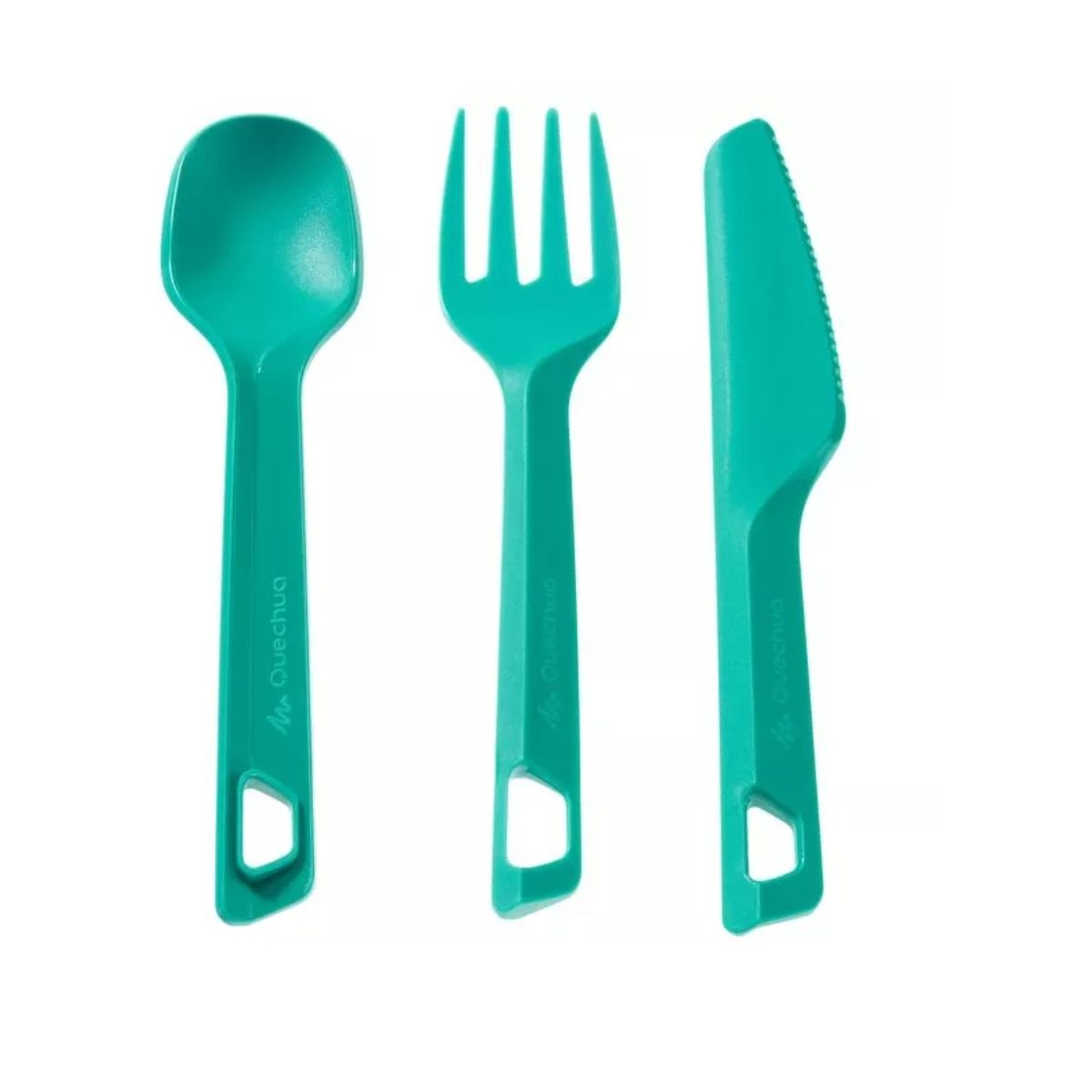 Set De Cubiertos Para Camping Quechua Compacto Y Práctico