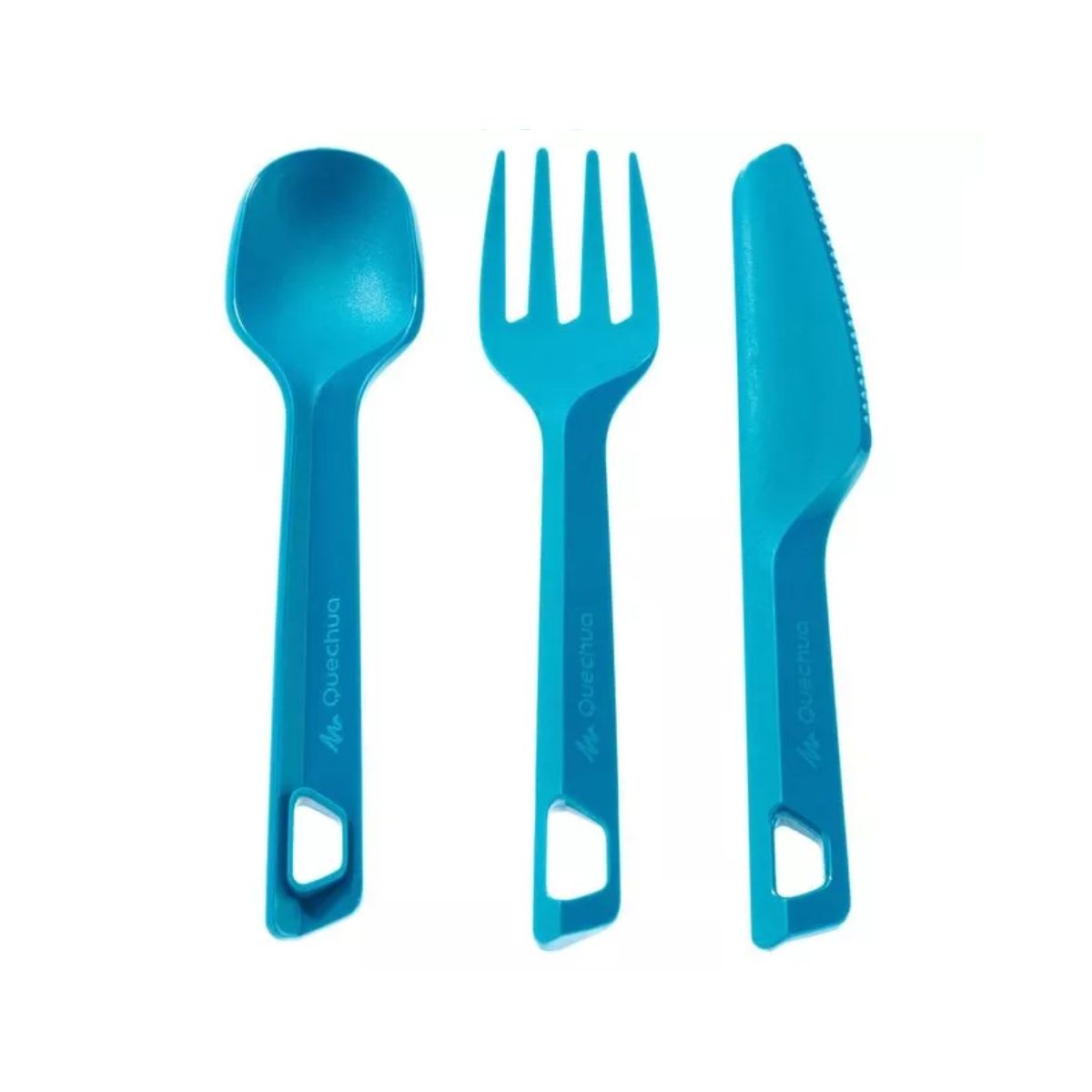 Set De Cubiertos Para Camping Quechua Compacto Y Práctico