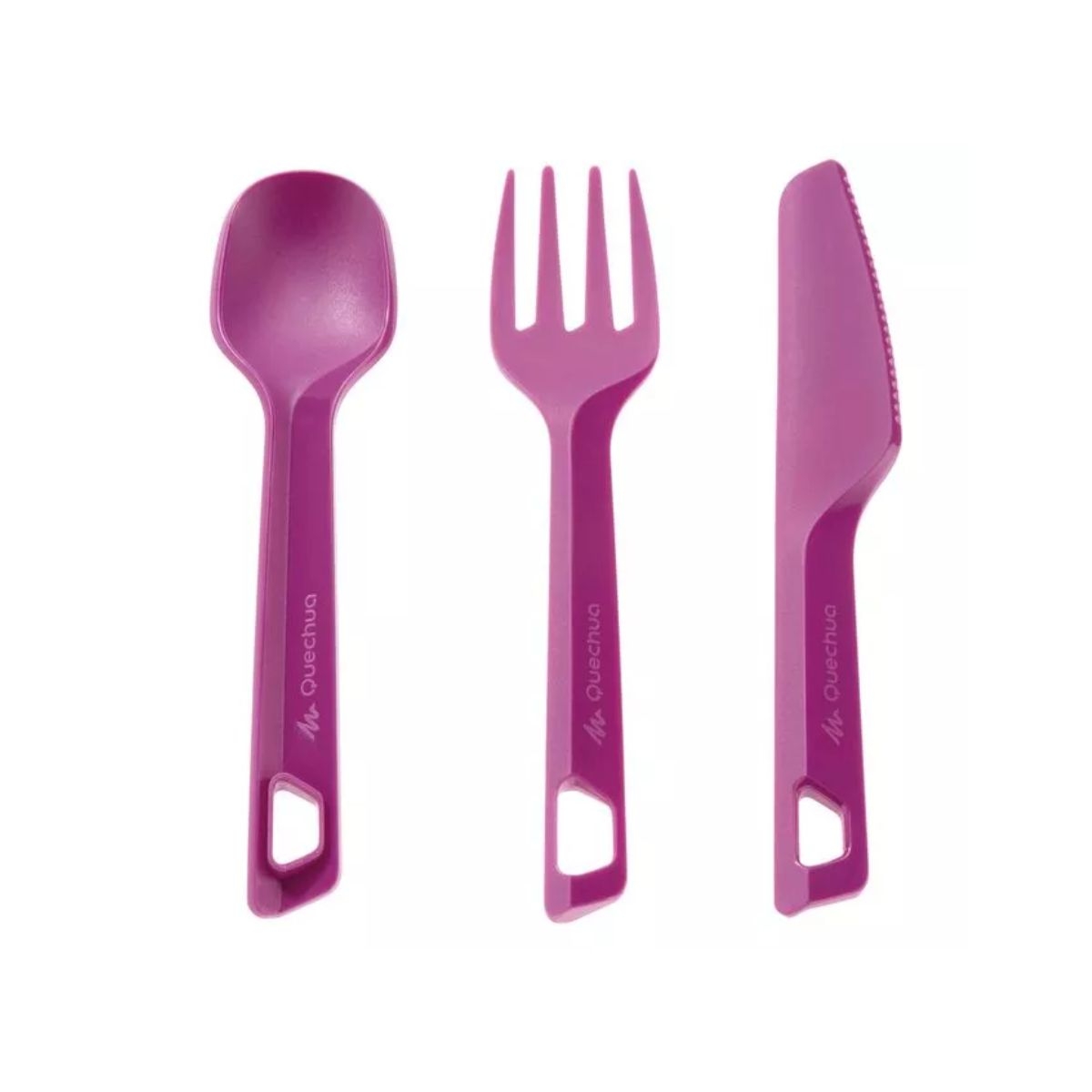 Set De Cubiertos Para Camping Quechua Compacto Y Práctico