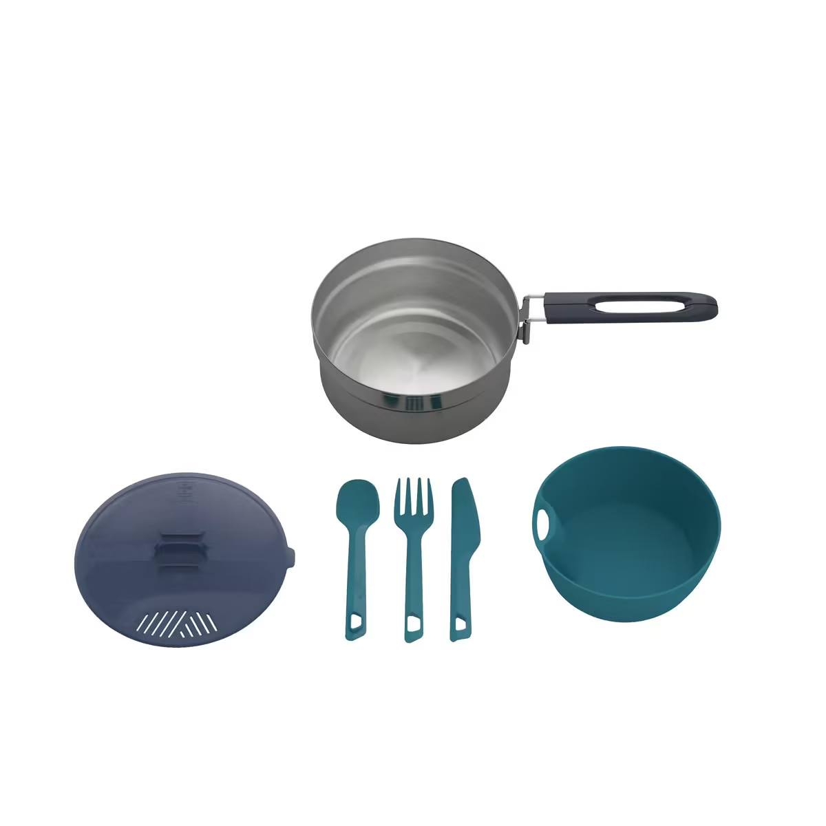 Set De Marmitas Para Camping 1 Persona Quechua Mh100 1.1 Lts
